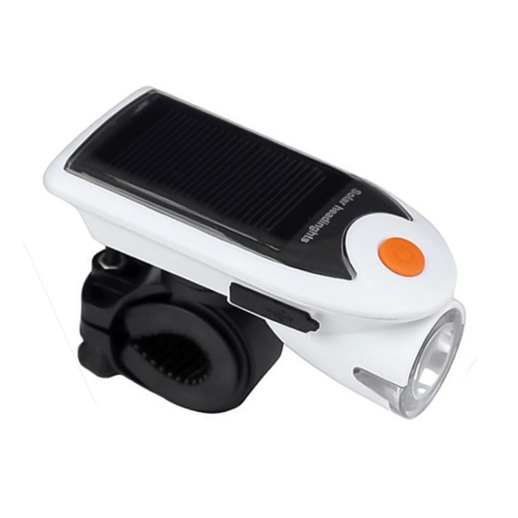 2 PCS 3W 240LM USB Solar Energy Motorcycle / Bicycle Light Set, Front Light+Back Light(White) - Headlights by PMC TechLife | Online Shopping South Africa | PMC TechLife | Buy Now Pay Later Mobicred