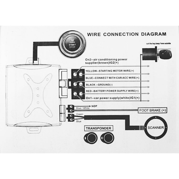 Smart Car Switch Car Engine Start Stop Switch Car Push Start Switch, with RFID Alarm System - Car Switches by PMC Jewellery | Online Shopping South Africa | PMC Jewellery