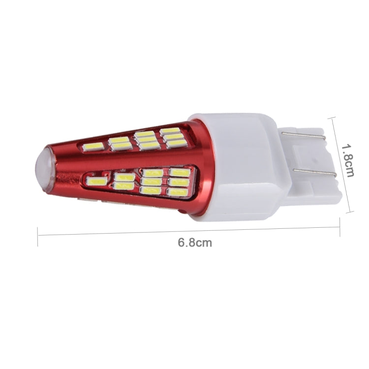 2 PCS T20-7443 10W 800LM 6000K 48 SMD-4014 LEDs Canbus Car Brake Light Lamp, DC 12V(White Light) - Brake Lights by PMC Jewellery | Online Shopping South Africa | PMC Jewellery | Buy Now Pay Later Mobicred