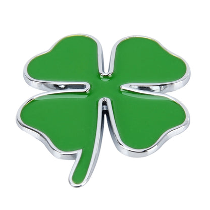 Four Leaf Clover Herb Luck Symbol Badge Emblem Labeling Sticker Styling Car Dashboard  Decoration, Size: 7.5*6cm - 3D Metal Sticker by PMC Jewellery | Online Shopping South Africa | PMC Jewellery