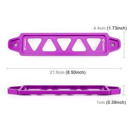 Universal Car Long Stainless Steel Battery Tie Down Clamp Bracket, Size: 21.6 x 4.4 x 1cm (Purple) - Booster Cable & Clip by PMC Jewellery | Online Shopping South Africa | PMC Jewellery | Buy Now Pay Later Mobicred