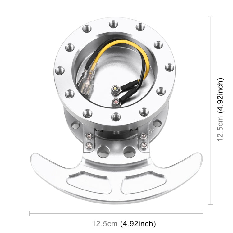 Car Tilt Racing Steering Wheel Quick Release Hub Kit Adapter Body Removable Snap Off Boss Kit(Silver) - Other Tools by PMC Jewellery | Online Shopping South Africa | PMC Jewellery