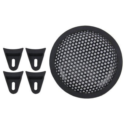 5 inch Car Auto Metal Mesh Black Round Hole Subwoofer Loudspeaker Protective Cover Mask Kit with Fixed Holder - Car Amplifiers by PMC Jewellery | Online Shopping South Africa | PMC Jewellery