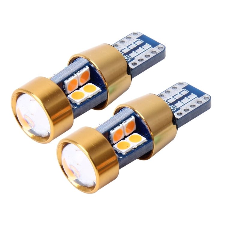 2 PCS T10 3W Error-Free Car Clearance Light with 19 SMD-3030 LED Lamp, DC 12V (Orange Light) - Clearance Lights by PMC Jewellery | Online Shopping South Africa | PMC Jewellery | Buy Now Pay Later Mobicred