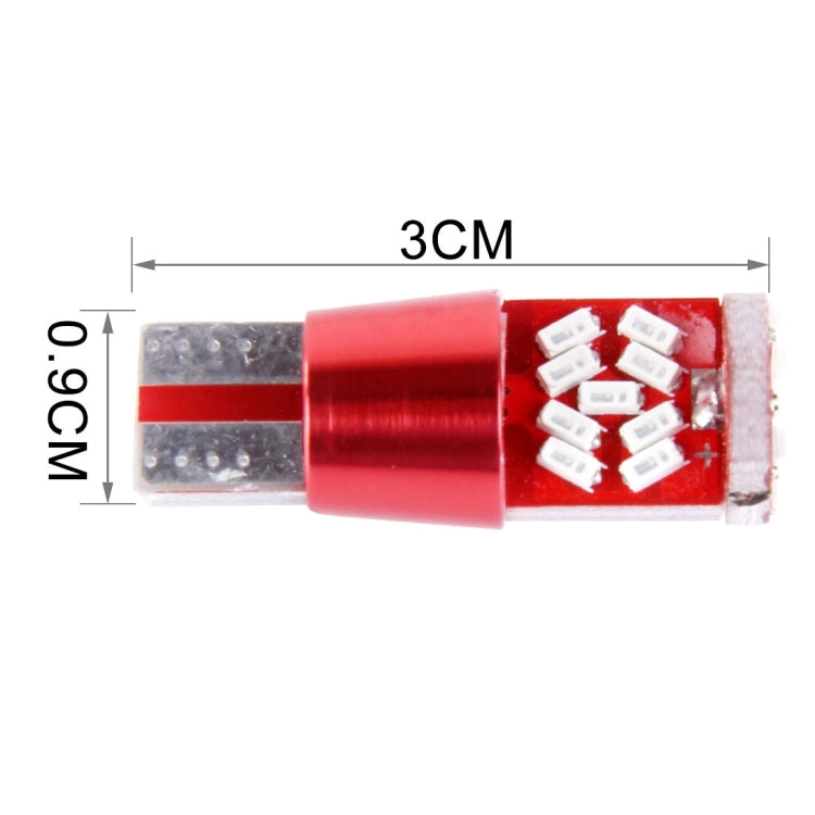 2 PCS T10 5W 27 SMD-3014 LEDs Car Clearance Light Lamp, DC 12V(Red Light) - Clearance Lights by PMC TechLife | Online Shopping South Africa | PMC TechLife | Buy Now Pay Later Mobicred
