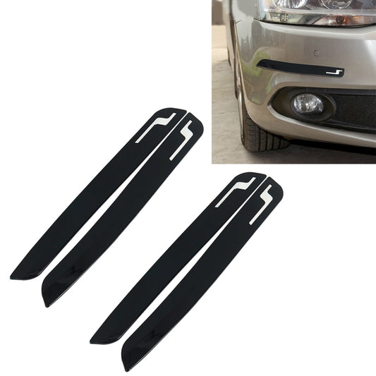 2 Pairs Universal Car Body Rear Bumper Protector Trim Cover Protective Strip Car Body Protective Strip Car Accessories Protective Stickers Car Protective Kit Car Body 4 Angle Protective Cover(Black) - Anti Collision Sticker by PMC Jewellery | Online Shopping South Africa | PMC Jewellery | Buy Now Pay Later Mobicred