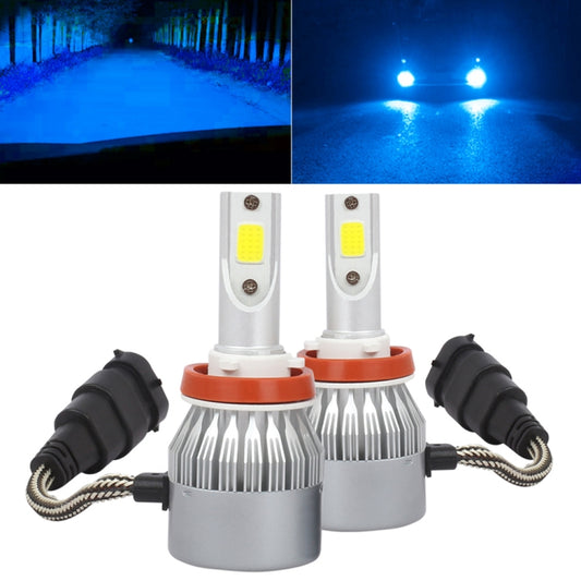 2 PCS H8/H9/H11 18W 1800 LM 8000K IP68 Casnbus Constant Current Car LED Headlight with 2 COB Lamps, DC 9-36V(Ice Blue Light) - LED Headlamps by PMC Jewellery | Online Shopping South Africa | PMC Jewellery | Buy Now Pay Later Mobicred