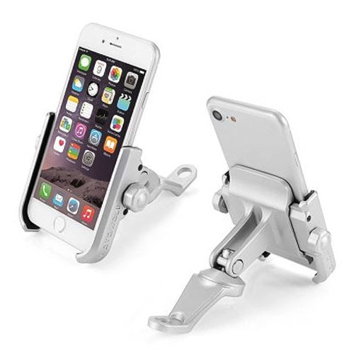 Motorcycle Rear View Mirror Aluminum Alloy Phone Bracket, Suitable for 4-6 inch Device(Silver) - Holder by PMC Jewellery | Online Shopping South Africa | PMC Jewellery | Buy Now Pay Later Mobicred