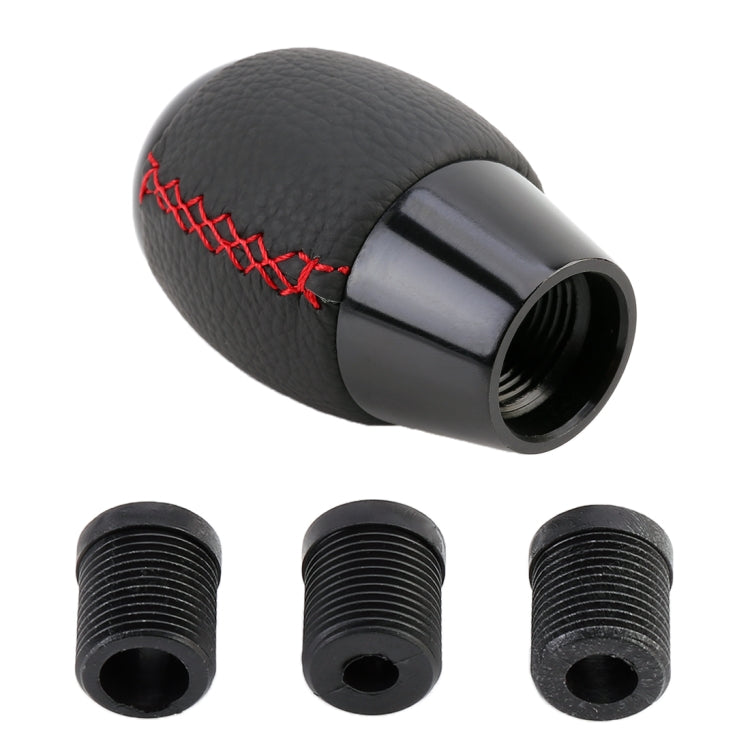 Universal Car Leather Metal Gear Shift Knob Modified Car Auto Transmission Shift Lever Knob - Shift Knob by PMC TechLife | Online Shopping South Africa | PMC TechLife | Buy Now Pay Later Mobicred