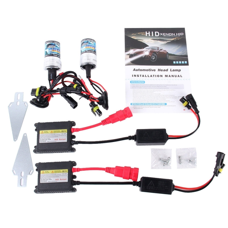 2PCS 35W HB4/9006 2800 LM Slim HID Xenon Light with 2 Alloy HID Ballast, High Intensity Discharge Lamp, Color Temperature: 4300K - Xenon Lights by PMC Jewellery | Online Shopping South Africa | PMC Jewellery | Buy Now Pay Later Mobicred