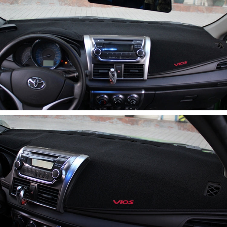 Dark Mat Car Dashboard Cover Car Light Pad Instrument Panel Sunscreen for 2014 Vios (Please note the model and year)(Black) - Sound & Heat Insulation Cotton by PMC TechLife | Online Shopping South Africa | PMC TechLife | Buy Now Pay Later Mobicred