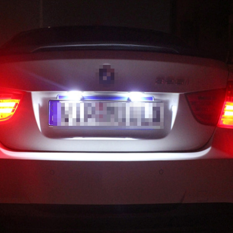 2 PCS 2W 100 LM 6500K Car License Plate Light with 2 SMD-5630 Lamps, DC 12V(White Light) - License Plate Lights by PMC TechLife | Online Shopping South Africa | PMC TechLife | Buy Now Pay Later Mobicred
