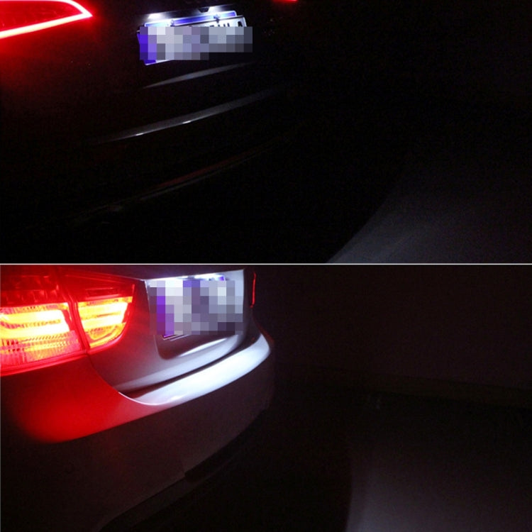 2 PCS License Plate Light with 24 SMD-3528 Lamps for Peugeot Citroen(White Light) - License Plate Lights by PMC TechLife | Online Shopping South Africa | PMC TechLife | Buy Now Pay Later Mobicred