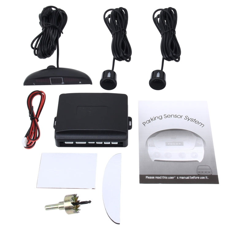 Car Buzzer Reverse Backup Radar System - Premium Quality 2 Parking Sensors Car Reverse Backup Radar System with LCD Display(Black) - Radar Detectors by PMC TechLife | Online Shopping South Africa | PMC TechLife | Buy Now Pay Later Mobicred