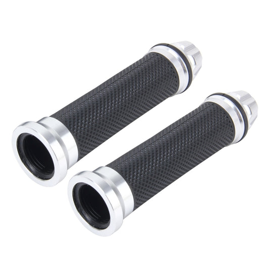 2 PCS Motorcycle Net Texture Metal Left Handle Bar Grips with Rubber Cover for Yamaha - Grips by PMC Jewellery | Online Shopping South Africa | PMC Jewellery | Buy Now Pay Later Mobicred