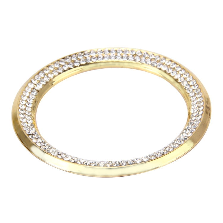 Car Aluminum Steering Wheel Decoration Ring with Diamonds For BMW(Gold) - Decoration Rings by PMC Jewellery | Online Shopping South Africa | PMC Jewellery | Buy Now Pay Later Mobicred