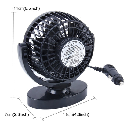 HUXIN HX-T306 6W 360 Degree Adjustable Rotation Low Noise Mini Electric Car Fan, DC 24V - Heating & Fans by PMC Jewellery | Online Shopping South Africa | PMC Jewellery | Buy Now Pay Later Mobicred