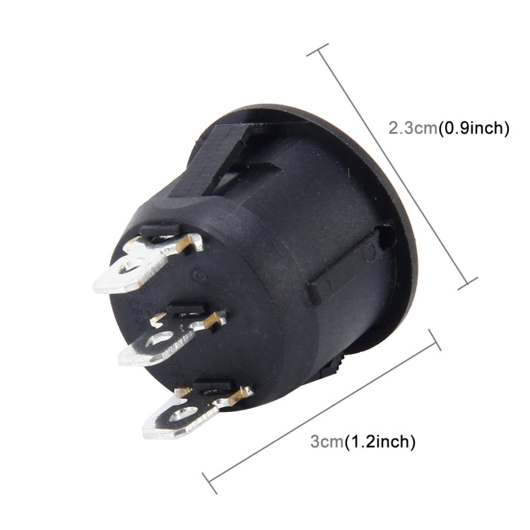 10 PCS Car Auto Universal DIY 3 Pin Round Cap OFF- ON Push Button - Car Switches by PMC TechLife | Online Shopping South Africa | PMC TechLife | Buy Now Pay Later Mobicred