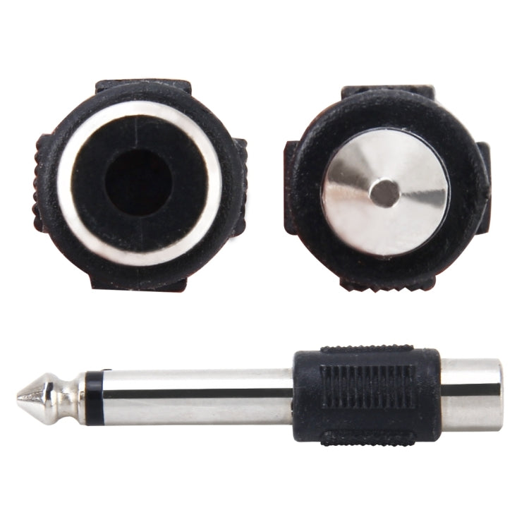 6.35mm to RCA Male to Female Plug Stereo Audio Adapter - Audio Adapter by PMc TechLife | Online Shopping South Africa | PMc TechLife | Buy Now Pay Later Mobicred
