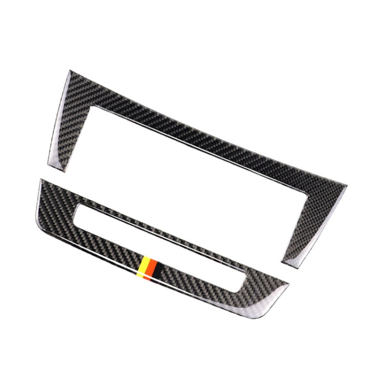 Car German Flag Carbon Fiber Central Control CD Panel Decorative Sticker for Mercedes-Benz W204 2011-2013 7-buttons - Car Interior Mouldings by PMC Jewellery | Online Shopping South Africa | PMC Jewellery | Buy Now Pay Later Mobicred