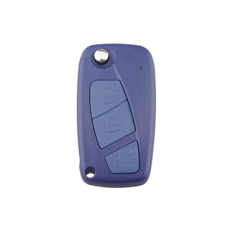 For FIAT Car Keys Replacement 3 Buttons Car Key Case with Side Battery Holder (Blue) - Car Key Cases by PMC TechLife | Online Shopping South Africa | PMC TechLife