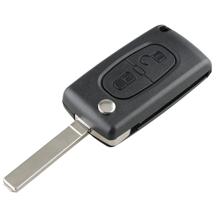 For PEUGEOT 2 Buttons Intelligent Remote Control Car Key with Integrated Chip & Battery & Holder, without Grooved, Frequency: 433MHz - Remote Car Key by PMC TechLife | Online Shopping South Africa | PMC TechLife | Buy Now Pay Later Mobicred