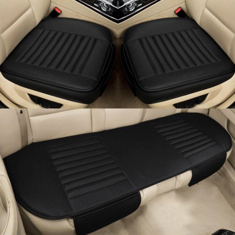 3 in 1 Car Four Seasons Universal Bamboo Charcoal Full Coverage Seat Cushion Seat Cover (Black) - Seat Accessories by PMC Jewellery | Online Shopping South Africa | PMC Jewellery | Buy Now Pay Later Mobicred