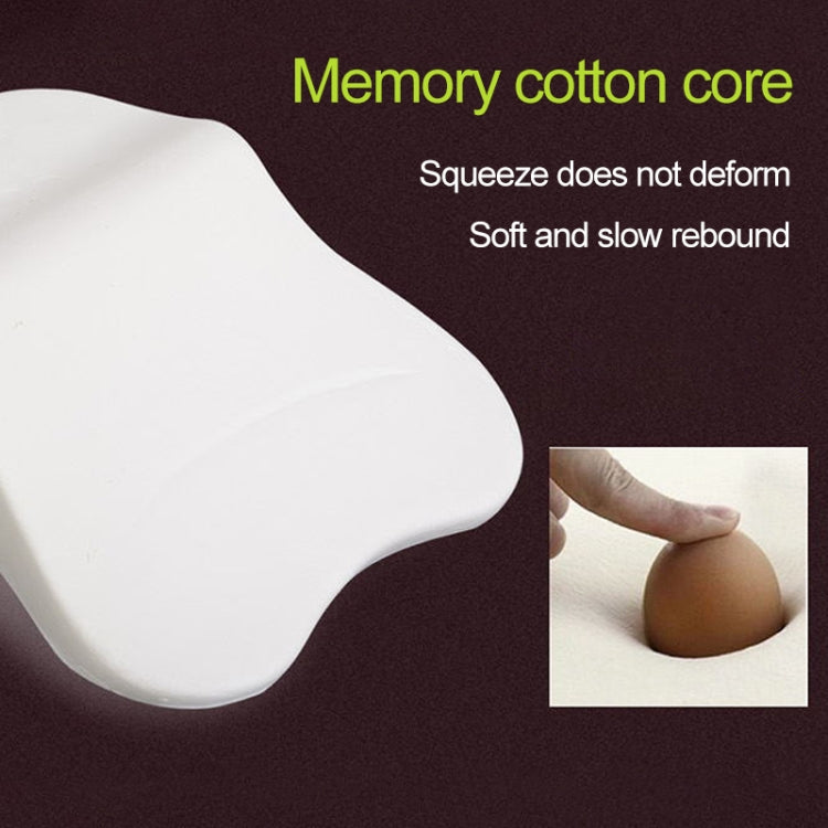 Four Seasons Breathable Memory Foam Car Lumbar Pillow Polyester Pillow (Beige) - Seat Accessories by PMC Jewellery | Online Shopping South Africa | PMC Jewellery | Buy Now Pay Later Mobicred