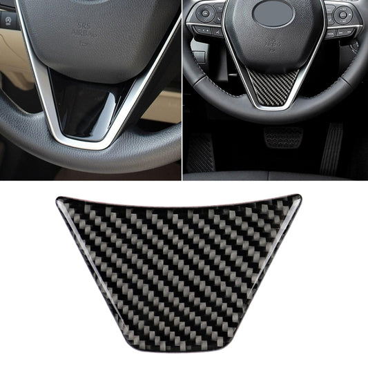 Car Carbon Fiber Steering Wheel Decorative Sticker for Toyota Eighth Generation Camry 2018-2019 - Car Interior Mouldings by PMC Jewellery | Online Shopping South Africa | PMC Jewellery | Buy Now Pay Later Mobicred