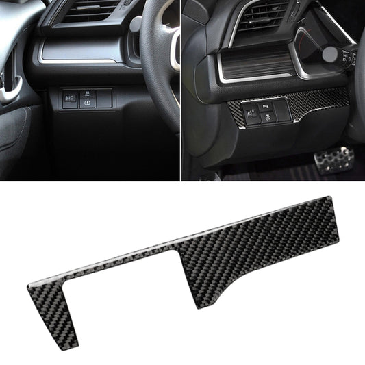 Car Carbon Fiber Headlight Switch Panel Decorative Sticker for Honda Tenth Generation Civic 2016-2019, Left Drive - Car Interior Mouldings by PMC Jewellery | Online Shopping South Africa | PMC Jewellery | Buy Now Pay Later Mobicred