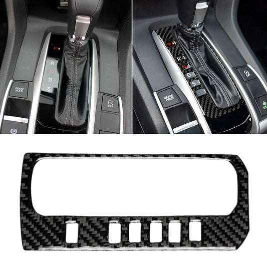 Car Carbon Fiber Gear Position Button Frame Decorative Sticker for Honda Tenth Generation Civic 2016-2019, Left Drive - Car Interior Mouldings by PMC Jewellery | Online Shopping South Africa | PMC Jewellery | Buy Now Pay Later Mobicred