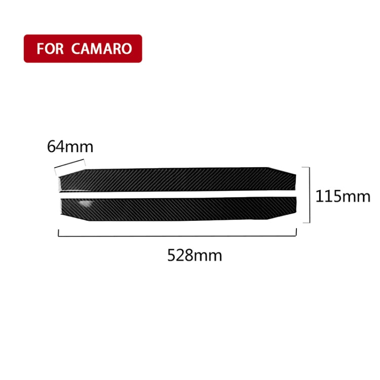 2 PCS Car Carbon Fiber Welcome Pedal Decorative Sticker for Chevrolet Camaro 2017-2019 - Car Interior Mouldings by PMC Jewellery | Online Shopping South Africa | PMC Jewellery | Buy Now Pay Later Mobicred