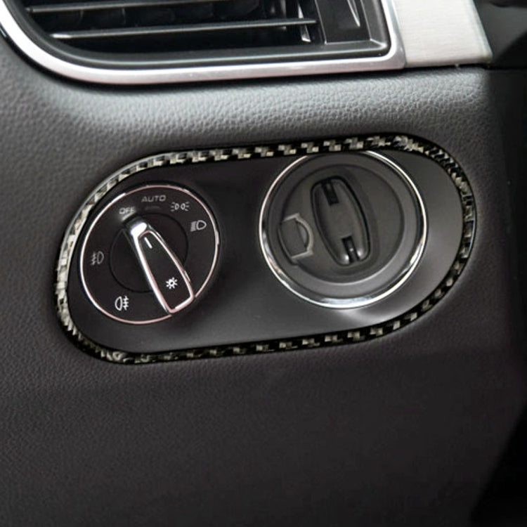 Carbon Fiber Car Headlight Switch Panel Decorative Sticker for Porsche Macan - Car Interior Mouldings by PMC TechLife | Online Shopping South Africa | PMC TechLife | Buy Now Pay Later Mobicred