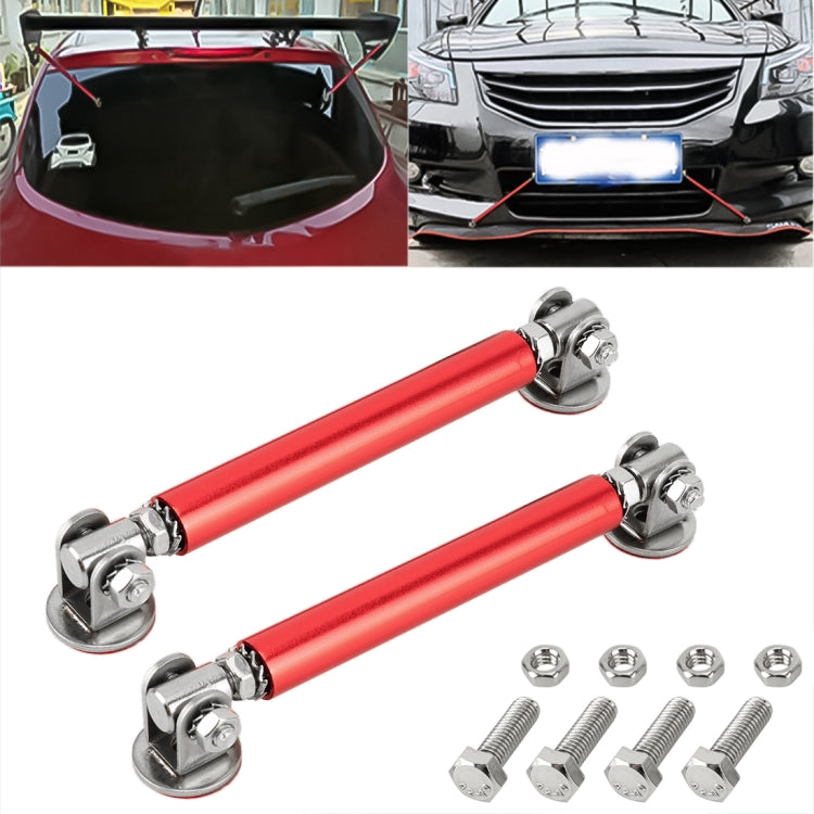 2 PCS Car Modification Adhesive Surrounded Rod Lever Front and Rear Bars Fixed Front Lip Back Shovel, Length: 10cm(Red) - Trunk & Bumper Accessories by PMC TechLife | Online Shopping South Africa | PMC TechLife | Buy Now Pay Later Mobicred