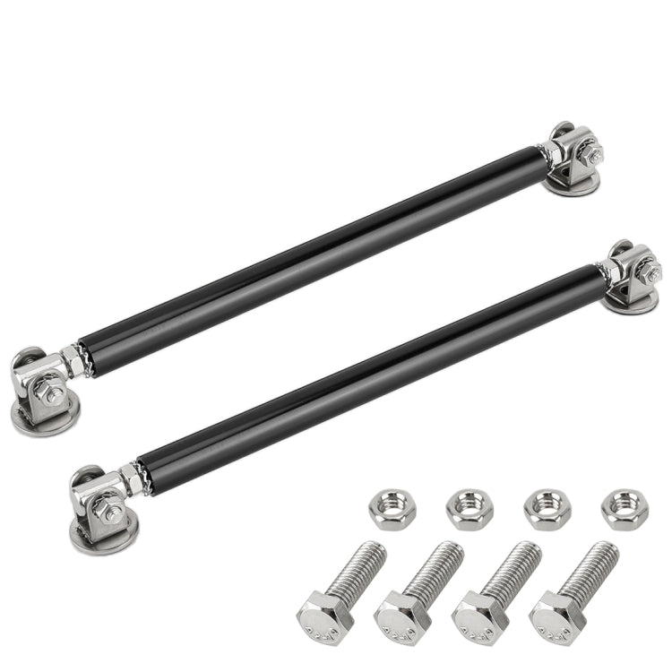 2 PCS Car Modification Adhesive Surrounded Rod Lever Front and Rear Bars Fixed Front Lip Back Shovel, Length: 20cm(Black) - Trunk & Bumper Accessories by PMC TechLife | Online Shopping South Africa | PMC TechLife | Buy Now Pay Later Mobicred