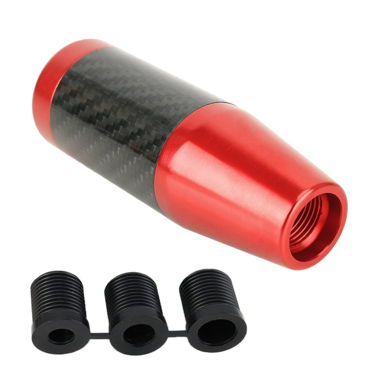 Universal Car Carbon Fiber Pattern Gear Head Gear Shift Knob (Red) - Shift Knob by PMC TechLife | Online Shopping South Africa | PMC TechLife | Buy Now Pay Later Mobicred