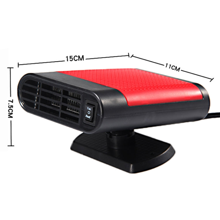 Car Heater Hot Cool Fan Windscreen Window Demister Defroster DC 12V, Ordinary Version (Red) - Heating & Fans by PMC TechLife | Online Shopping South Africa | PMC TechLife | Buy Now Pay Later Mobicred