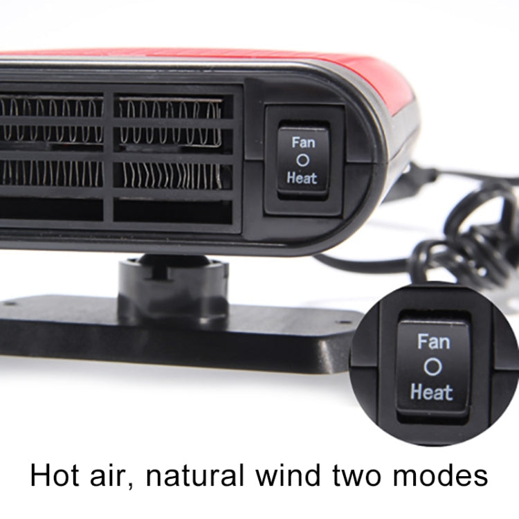 Car Heater Hot Cool Fan Windscreen Window Demister Defroster DC 12V, Ordinary Version (Red) - Heating & Fans by PMC TechLife | Online Shopping South Africa | PMC TechLife | Buy Now Pay Later Mobicred