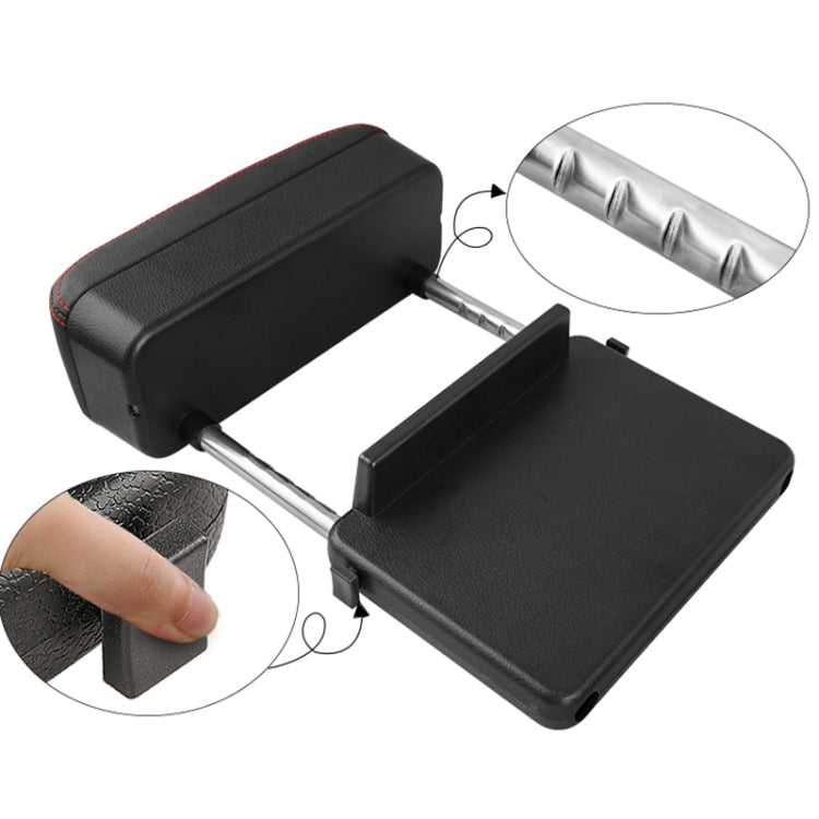 Universal Car PU Leather Wrapped Armrest Box Cushion Car Armrest Box Mat with Storage Box (Black Red) - Stowing Tidying by PMC TechLife | Online Shopping South Africa | PMC TechLife | Buy Now Pay Later Mobicred
