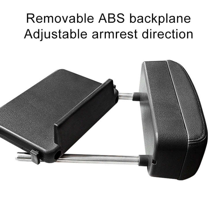 2 PCS Universal Car PU Leather Wrapped Armrest Box Cushion Car Armrest Box Mat with Storage Box (Black) - free shipping - PMC TechLife - Order now!