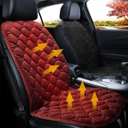 Car 12V Front Seat Heater Cushion Warmer Cover Winter Heated Warm, Single Seat (Red) - Seat Accessories by PMC Jewellery | Online Shopping South Africa | PMC Jewellery | Buy Now Pay Later Mobicred