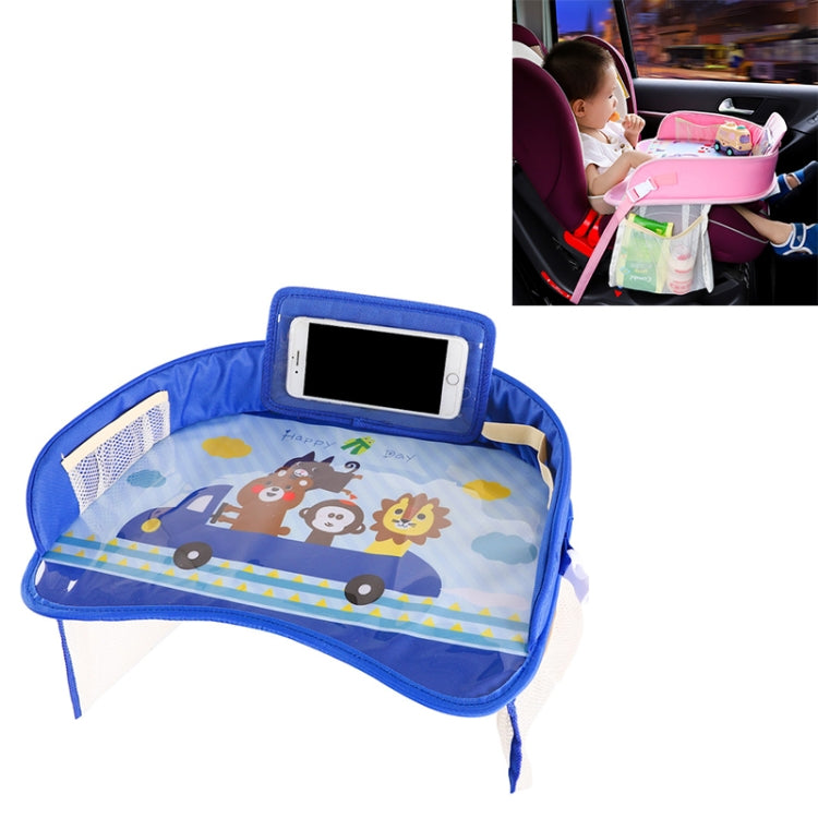 Children Waterproof Dining Table Toy Organizer Baby Safety Tray Tourist Painting Holder with Touch Screen Transparent Bag (Happy Travel) - Seat Accessories by PMC Jewellery | Online Shopping South Africa | PMC Jewellery | Buy Now Pay Later Mobicred