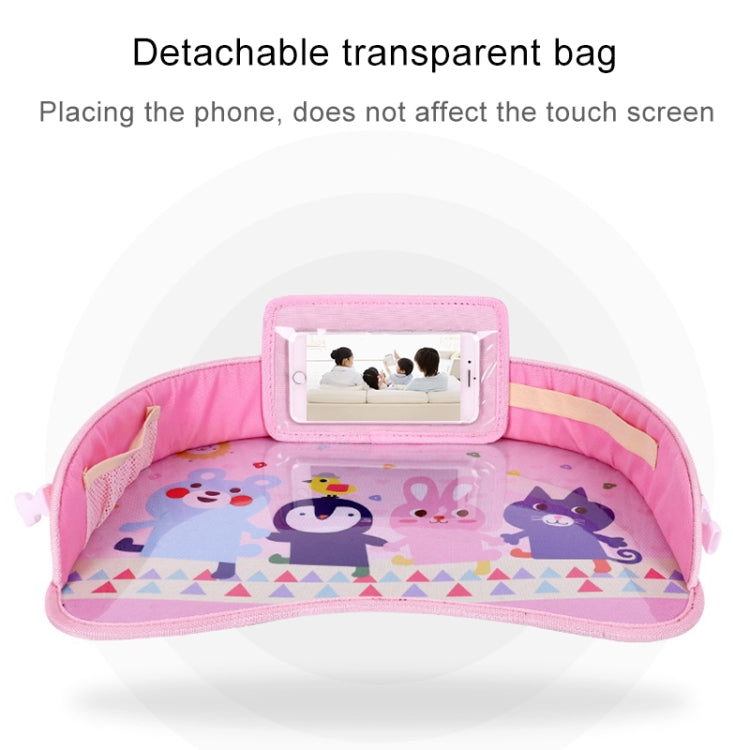 Children Waterproof Dining Table Toy Organizer Baby Safety Tray Tourist Painting Holder with Touch Screen Transparent Bag (Happy Travel) - Seat Accessories by PMC Jewellery | Online Shopping South Africa | PMC Jewellery | Buy Now Pay Later Mobicred