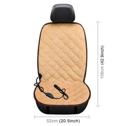 Car 24V Front Seat Heater Cushion Warmer Cover Winter Heated Warm, Single Seat (Beige) - Seat Accessories by PMC Jewellery | Online Shopping South Africa | PMC Jewellery | Buy Now Pay Later Mobicred