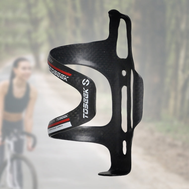 TOSEEK Gloss  Full Carbon Fiber Road Bicycle Water Bottle Holder(Red) - free shipping - PMC TechLife - Order now!