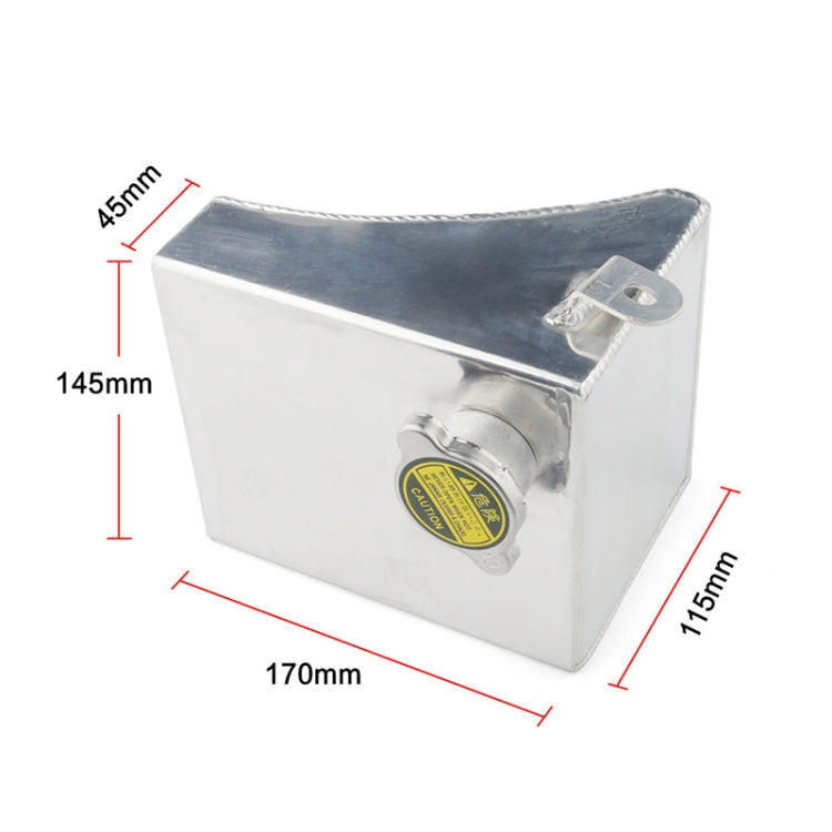 Car Modified Triangle Aluminum Alloy Cooling Water Tank Bottle Can for Nissan (Black) - Engine Fittings by PMC TechLife | Online Shopping South Africa | PMC TechLife | Buy Now Pay Later Mobicred