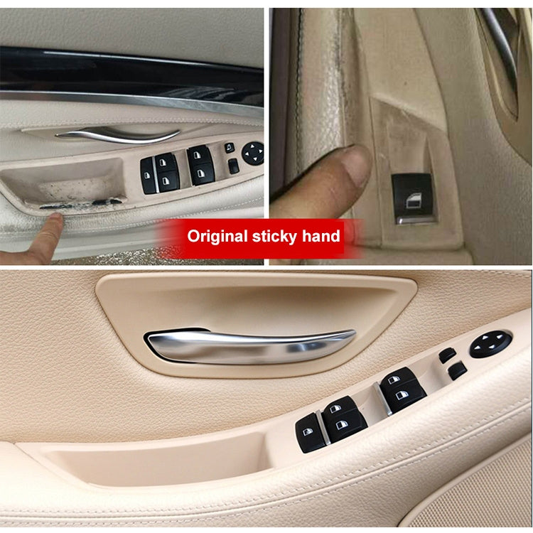 Car High Configuration Version Inside Doors Handle Pull Trim Cover 5141 7225 873 for BMW F10 F18, Left Driving (Black) - Door Handles by PMC TechLife | Online Shopping South Africa | PMC TechLife | Buy Now Pay Later Mobicred