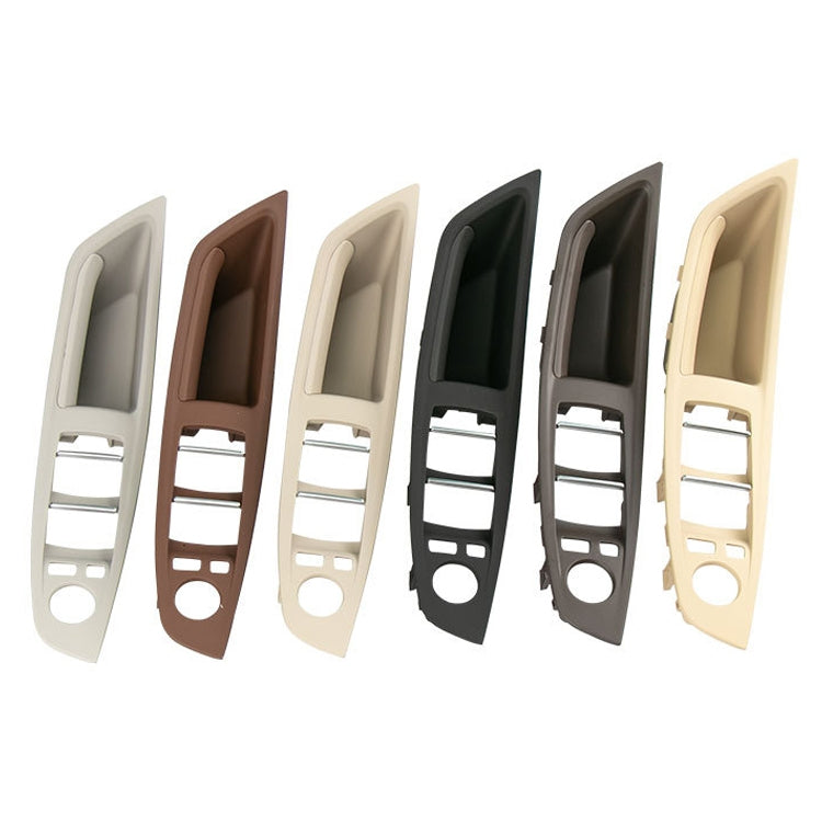 Car Imported Version Inside Doors Handle Pull Trim Cover 5141 7225 873 for BMW F10 F18, Left Driving (Beige White) - Door Handles by PMC TechLife | Online Shopping South Africa | PMC TechLife | Buy Now Pay Later Mobicred