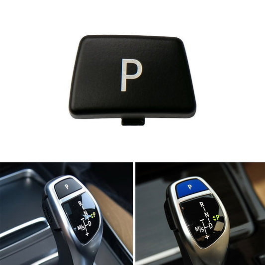 Car Gear Lever Auto Parking Button Letter P Cap for BMW 5 Series 2002-2010, Left Driving(Black) - Car Switches by PMC Jewellery | Online Shopping South Africa | PMC Jewellery | Buy Now Pay Later Mobicred
