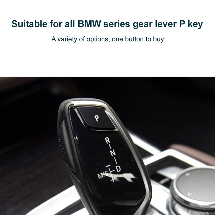 Car Gear Lever Auto Parking Button Letter P Cap for BMW G Chassis Series, Left Driving (Blue) - Car Switches by PMC TechLife | Online Shopping South Africa | PMC TechLife | Buy Now Pay Later Mobicred